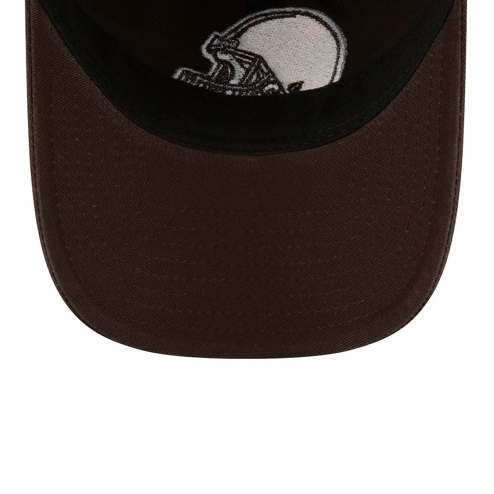 Cleveland Browns New Era Core Classic Primary 9TWENTY Adjustable Hat - Brown - NFL