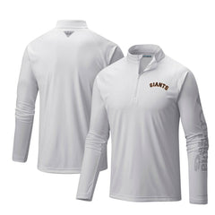 San Francisco Giants Columbia Terminal Tackle Omni-Shade Raglan Quarter-Zip Pullover Top Sale