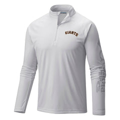 San Francisco Giants Columbia Terminal Tackle Omni-Shade Raglan Quarter-Zip Pullover Top Sale