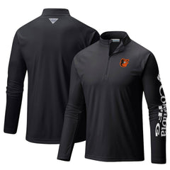 Baltimore Orioles Columbia Terminal Tackle Omni-Shade Raglan Quarter-Zip Pullover Top Outlet