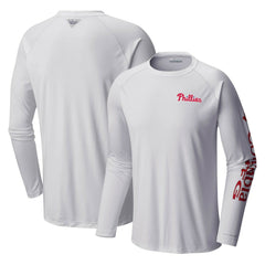 Philadelphia Phillies Columbia Terminal Tackle Long Sleeve T-Shirt Sale