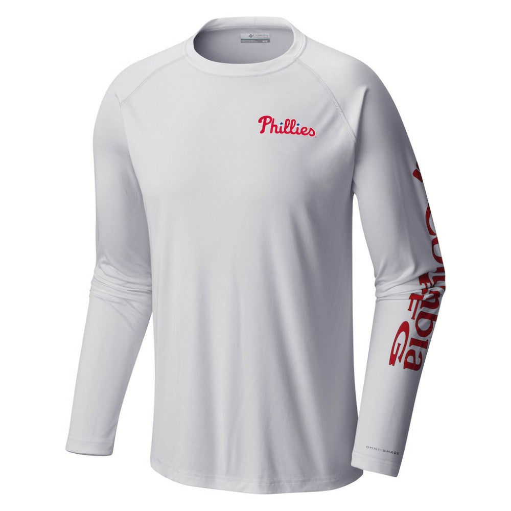 Philadelphia Phillies Columbia Terminal Tackle Long Sleeve T-Shirt Sale