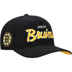 Boston Bruins '47 Crosstown Corduroy Hitch Adjustable Hat - Black | 47 brand on sale