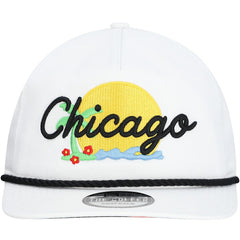 New Era Chicago Bulls Island Oasis Golfer Snapback Hat White