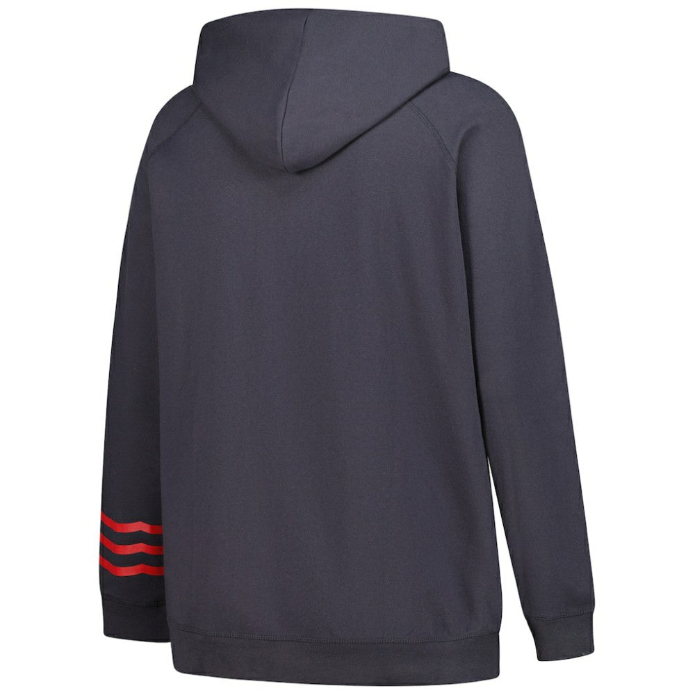 Washington Capitals Fanatics Women's Plus Size Lightweight Fleece Raglan Pullover Hoodie - Charcoal | Fanatics online