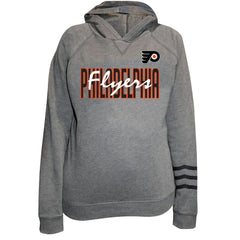 Philadelphia Flyers Fanatics Women's Plus Size Lightweight Fleece Raglan Pullover Hoodie - Heather Gray | Fanatics Lifestyle