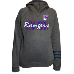 New York Rangers Fanatics Women's Plus Size Lightweight Fleece Raglan Pullover Hoodie - Charcoal | Fanatics Clearance