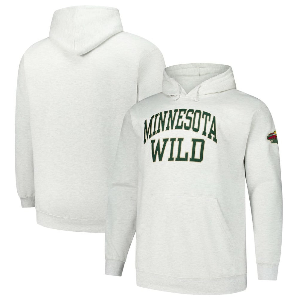 Minnesota Wild Fanatics Big & Tall Fleece Pullover Hoodie - Heather Gray | Fanatics discount
