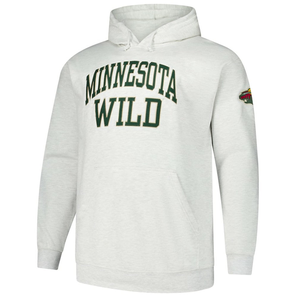 Minnesota Wild Fanatics Big & Tall Fleece Pullover Hoodie - Heather Gray | Fanatics discount