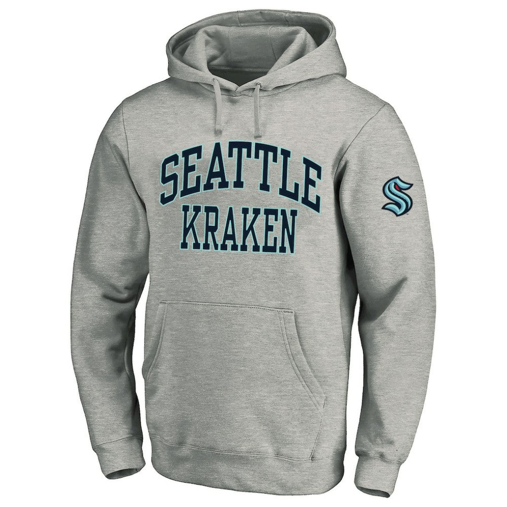 Seattle Kraken Fanatics Big & Tall Fleece Pullover Hoodie - Heather Gray | Fanatics near me