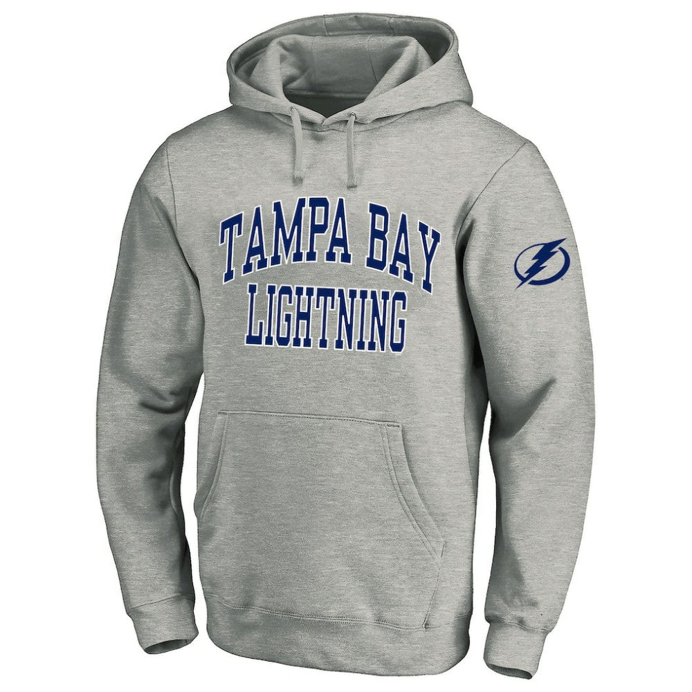Tampa Bay Lightning Fanatics Big & Tall Fleece Pullover Hoodie - Heather Gray | Fanatics near me