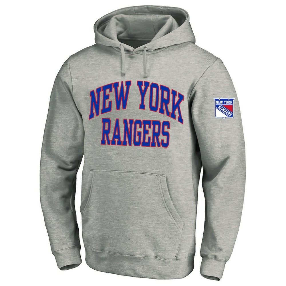 New York Rangers Fanatics Big & Tall Fleece Pullover Hoodie - Heather Gray | Fanatics near me