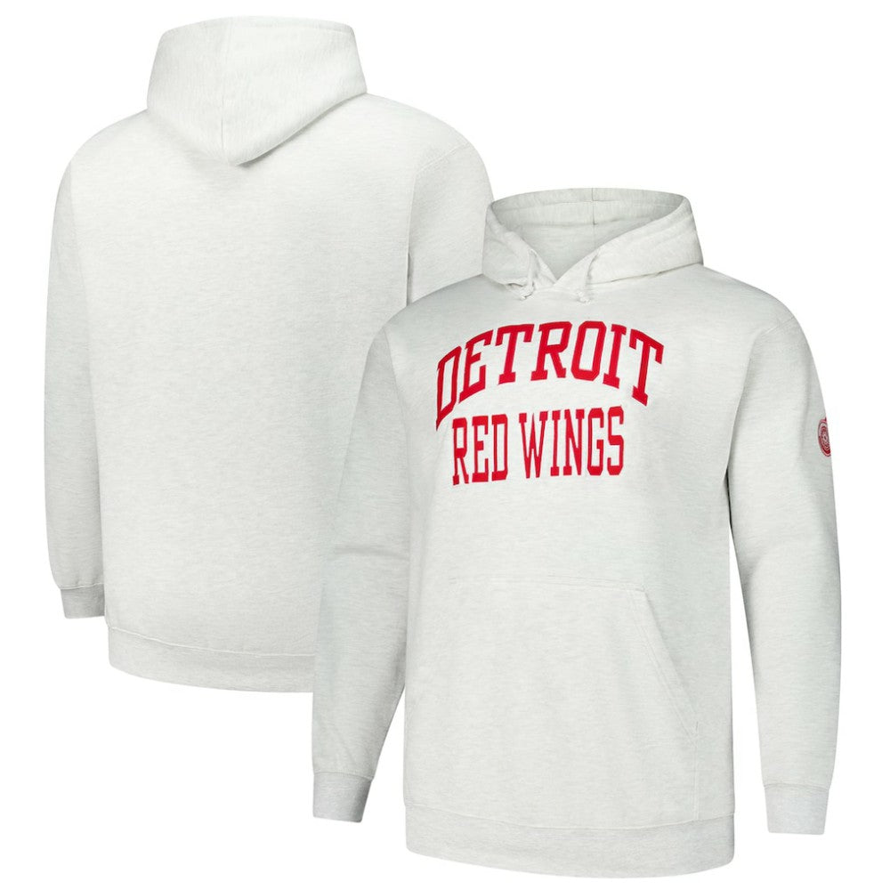 Detroit Red Wings Fanatics Big & Tall Fleece Pullover Hoodie - Heather Gray | Fanatics online