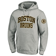 Boston Bruins Fanatics Big & Tall Fleece Pullover Hoodie - Heather Gray | Fanatics Lifestyle