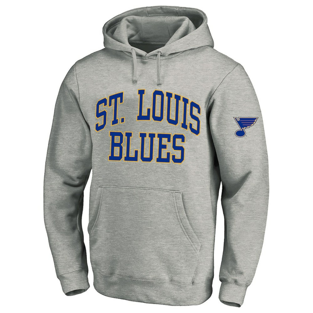 St. Louis Blues Fanatics Big & Tall Fleece Pullover Hoodie - Heather Gray | Fanatics Clearance