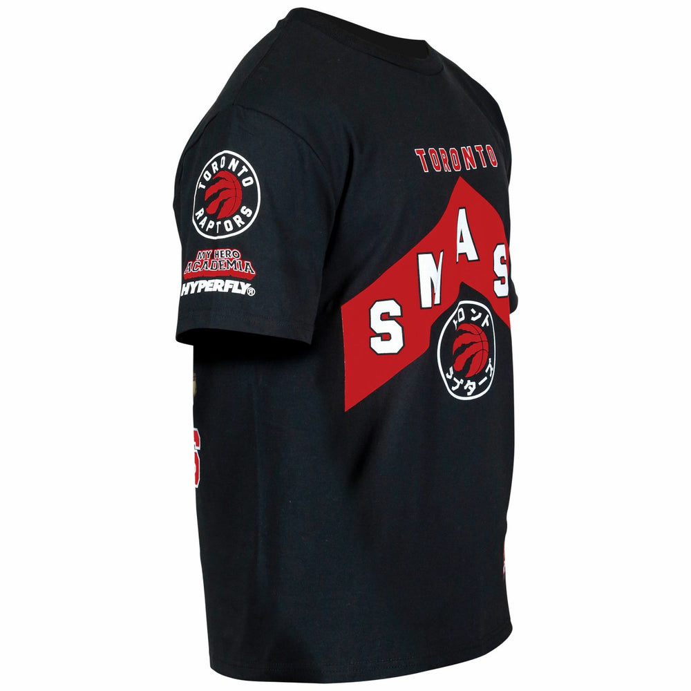 Toronto Raptors Hyperfly Unisex NBA x My Hero Academia All Might Smash T-Shirt Black