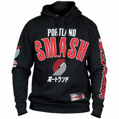 Portland Trail Blazers Hyperfly Unisex NBA x My Hero Academia All Might Smash Pullover Hoodie Black