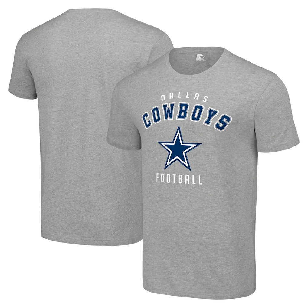 Dallas Cowboys Starter Logo T-Shirt - Heather Gray - NFL