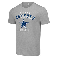 Dallas Cowboys Starter Logo T-Shirt - Heather Gray - NFL