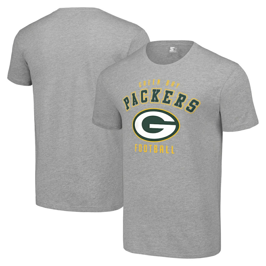 Green Bay Packers Starter Logo T-Shirt - Heather Gray - NFL