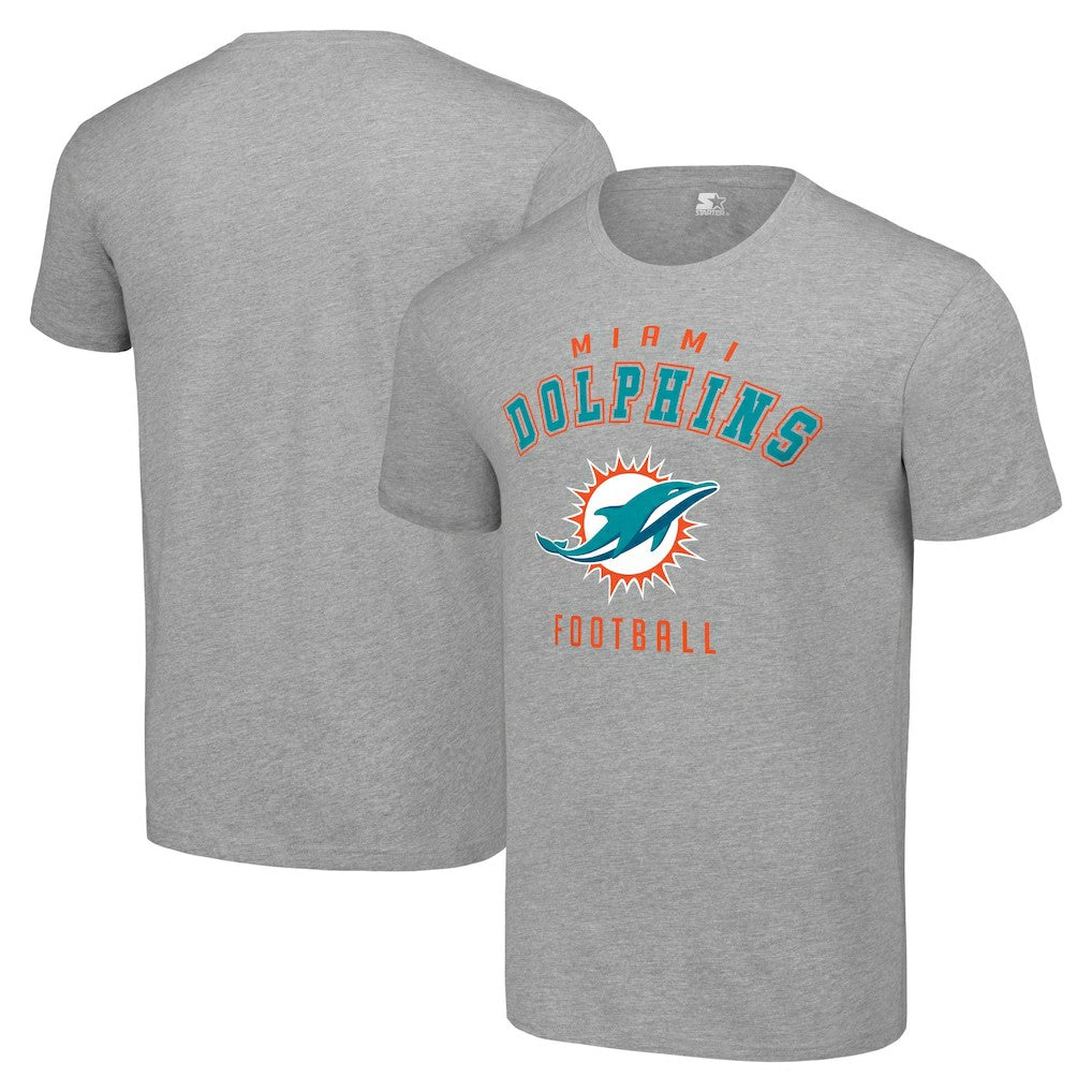 Miami Dolphins Starter Logo T-Shirt - Heather Gray - NFL