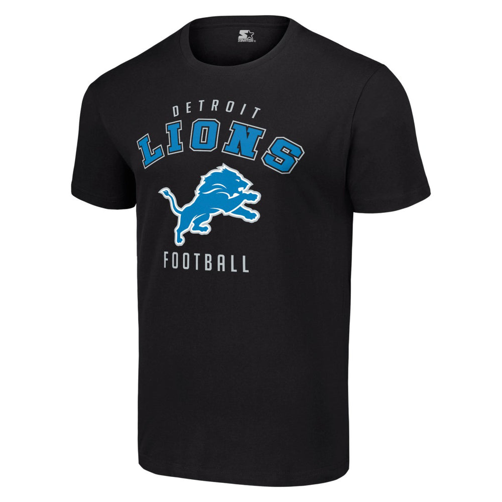 Detroit Lions Starter Logo T-Shirt - Black - NFL