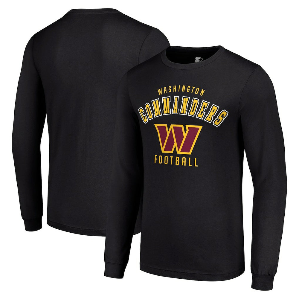 Washington Commanders Starter Long Sleeve T-Shirt - Black - NFL
