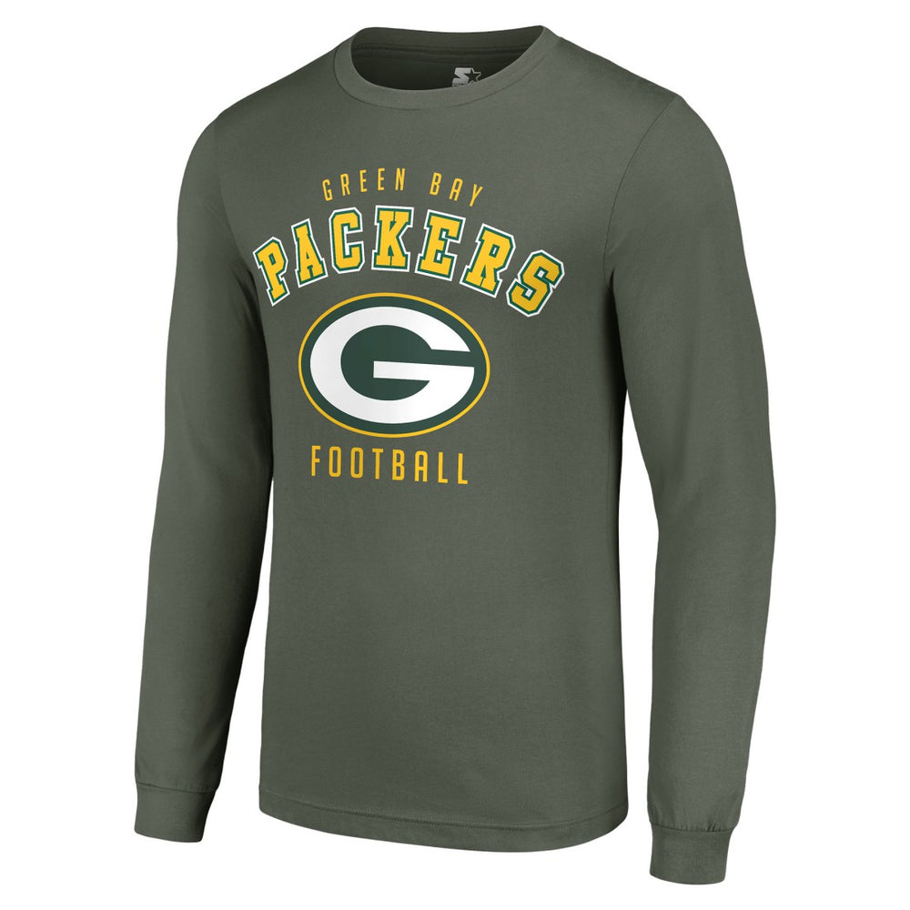 Green Bay Packers Starter Long Sleeve T-Shirt - Green - NFL
