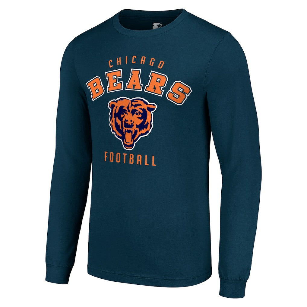 Chicago Bears Starter Long Sleeve T-Shirt - Navy - NFL
