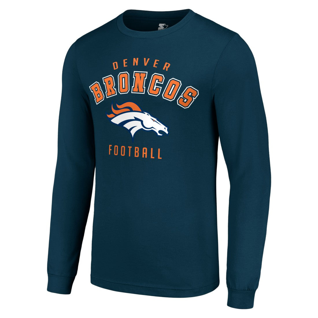 Denver Broncos Starter Long Sleeve T-Shirt - Navy - NFL