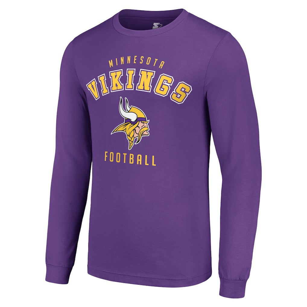 Minnesota Vikings Starter Long Sleeve T-Shirt - Purple - NFL