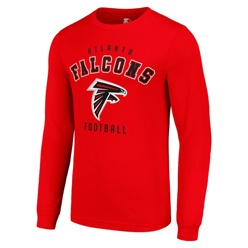 Atlanta Falcons Starter Long Sleeve T-Shirt - Red - NFL