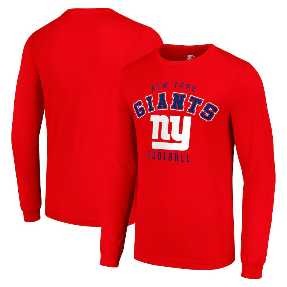 New York Giants Starter Long Sleeve T-Shirt - Red - NFL