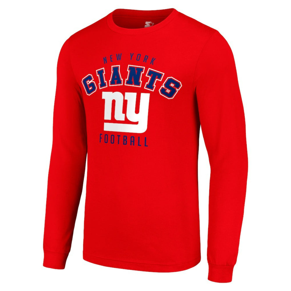 New York Giants Starter Long Sleeve T-Shirt - Red - NFL