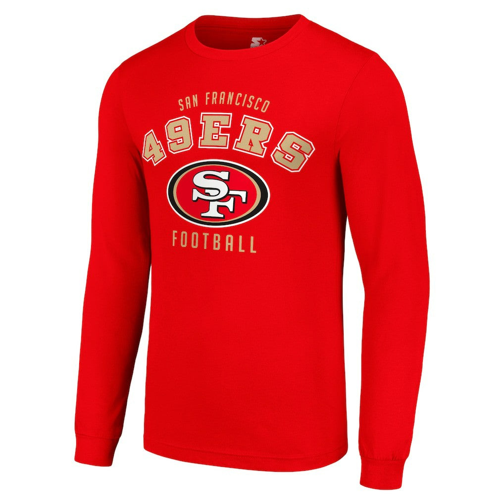 San Francisco 49ers Starter Long Sleeve T-Shirt - Scarlet - NFL
