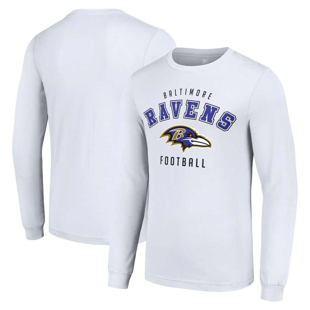 Baltimore Ravens Starter Long Sleeve T-Shirt - White - NFL