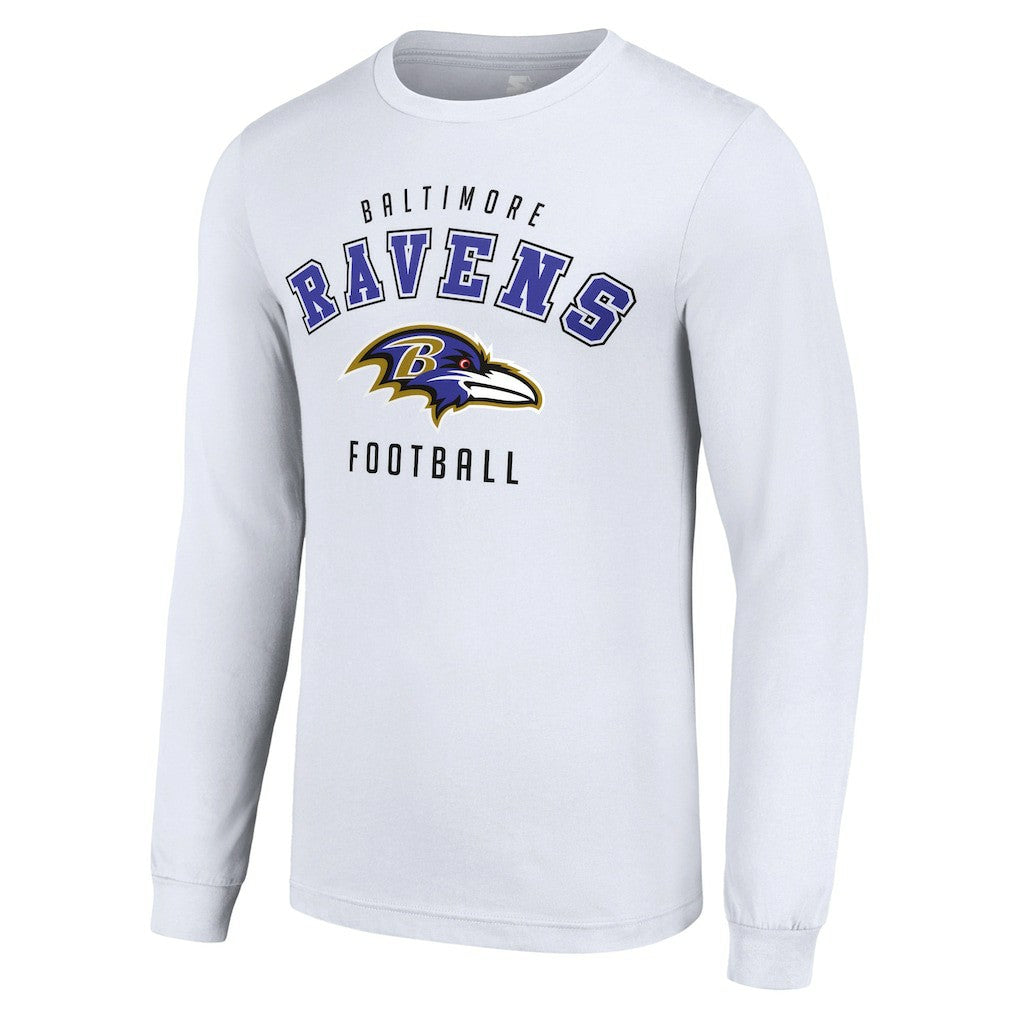 Baltimore Ravens Starter Long Sleeve T-Shirt - White - NFL