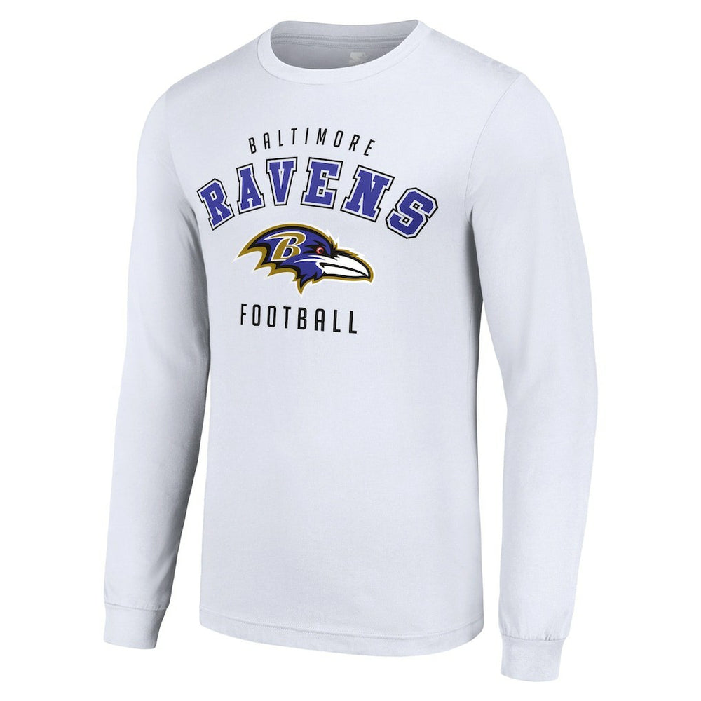 Baltimore Ravens Starter Long Sleeve T-Shirt - White - NFL