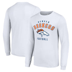 Denver Broncos Starter Long Sleeve T-Shirt - White - NFL