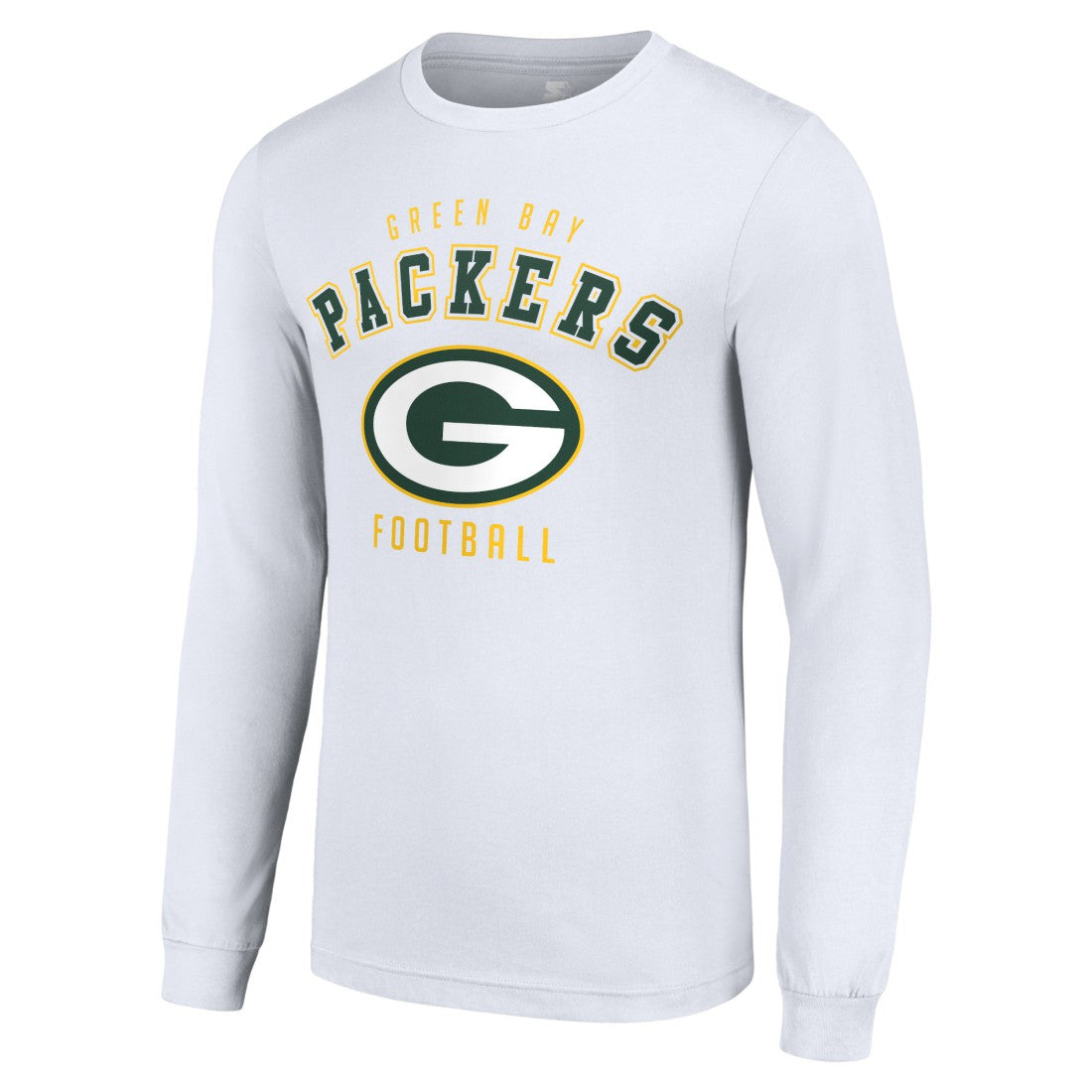 Green Bay Packers Starter Long Sleeve T-Shirt - White - NFL