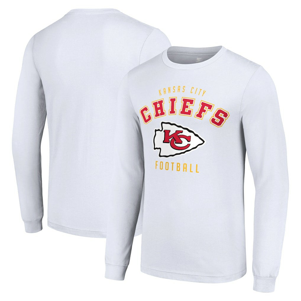 Kansas City Chiefs Starter Long Sleeve T-Shirt - White - NFL