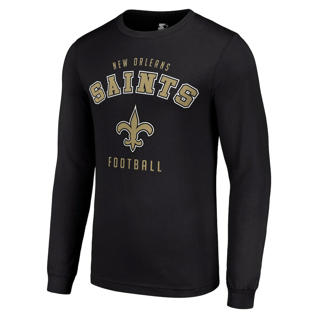 New Orleans Saints Starter Long Sleeve T-Shirt - Black - NFL