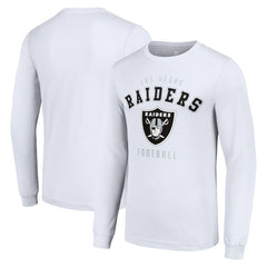 Las Vegas Raiders Starter Long Sleeve T-Shirt - White - NFL