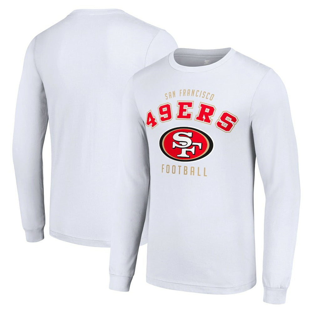 San Francisco 49ers Starter Long Sleeve T-Shirt - White - NFL