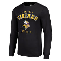 Minnesota Vikings Starter Long Sleeve T-Shirt - Black - NFL
