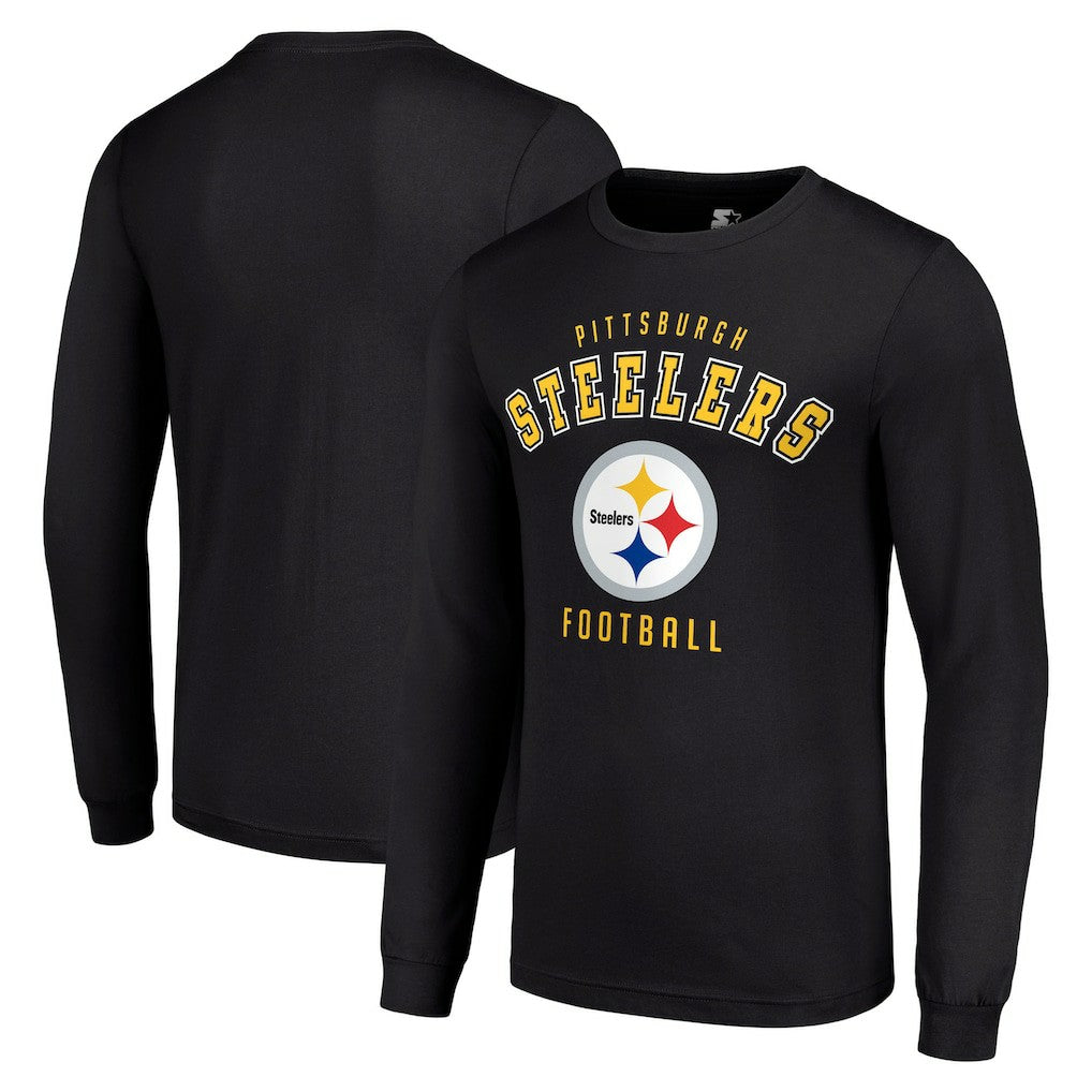 Pittsburgh Steelers Starter Long Sleeve T-Shirt - Black - NFL