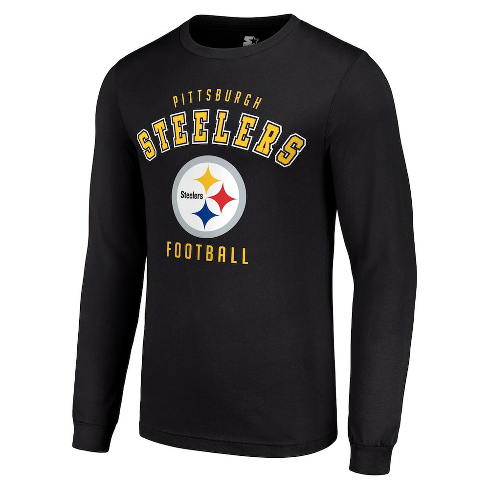 Pittsburgh Steelers Starter Long Sleeve T-Shirt - Black - NFL