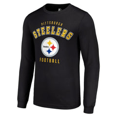 Pittsburgh Steelers Starter Long Sleeve T-Shirt - Black - NFL