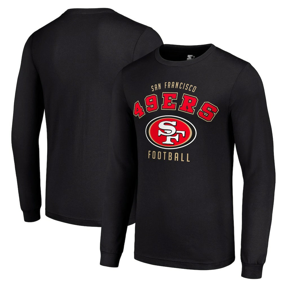 San Francisco 49ers Starter Long Sleeve T-Shirt - Black - NFL