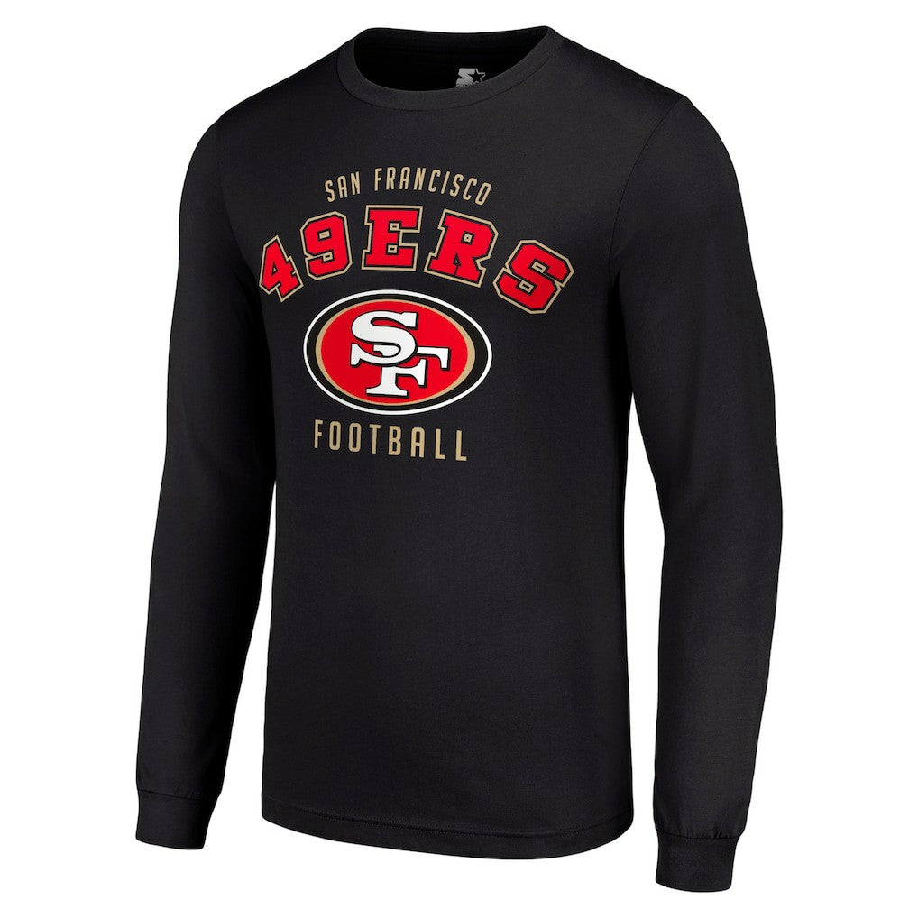 San Francisco 49ers Starter Long Sleeve T-Shirt - Black - NFL